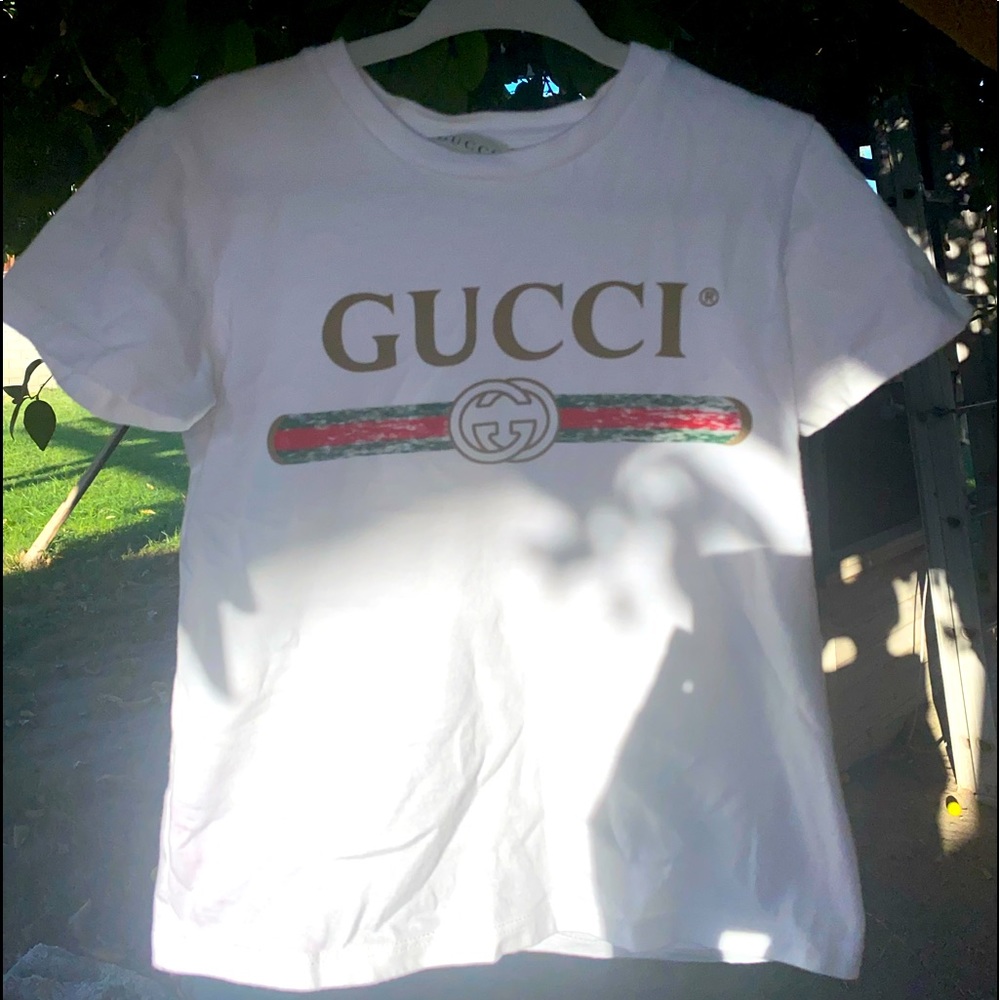 Baby boy T-shirt with Gucci logo